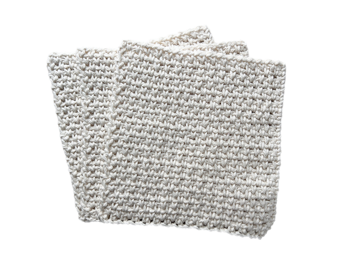 Off White Dishcloth - Set of 3