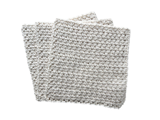 Off White Dishcloth - Set of 3