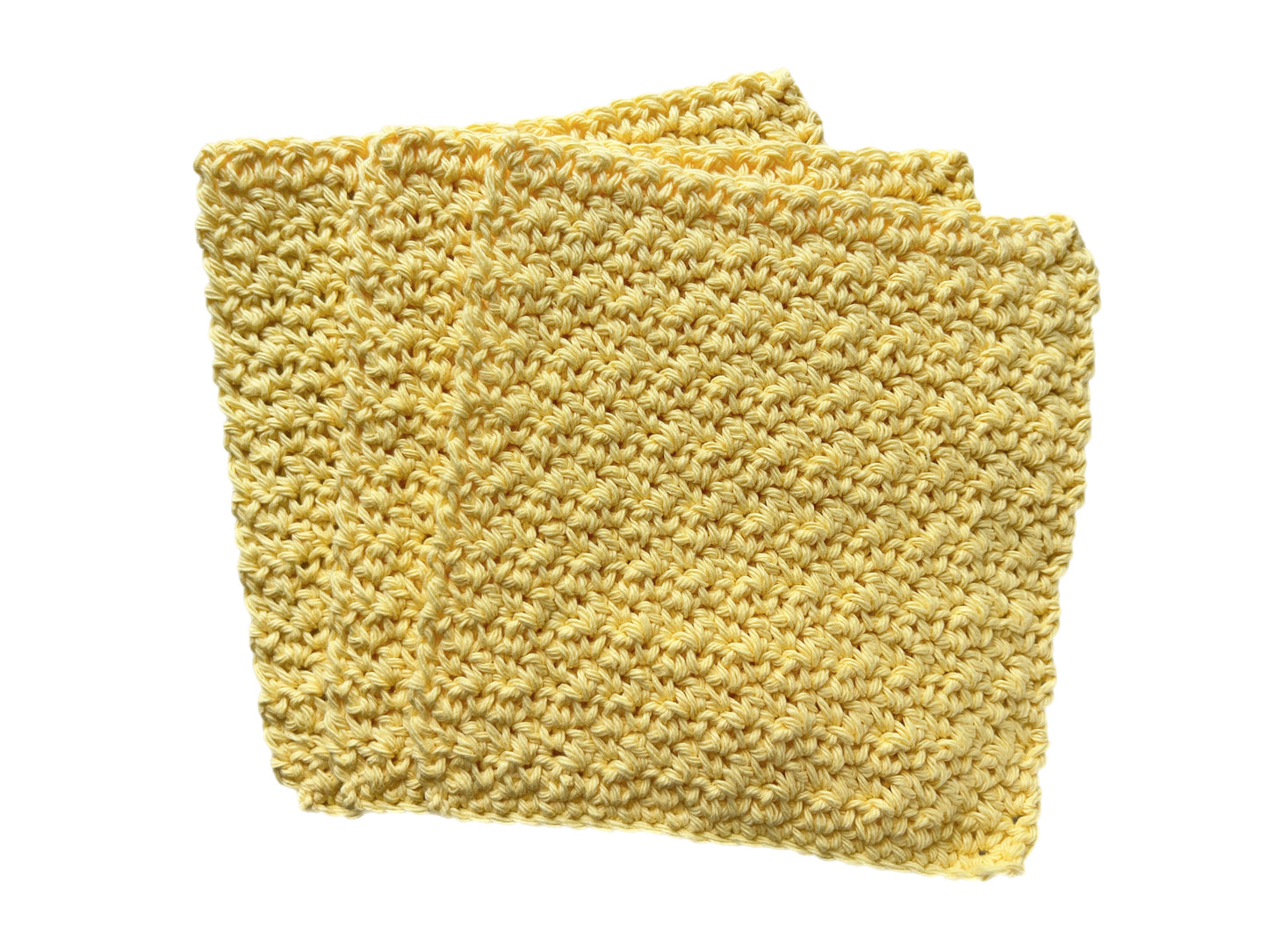 Yellow Dishcloths - Set of 3